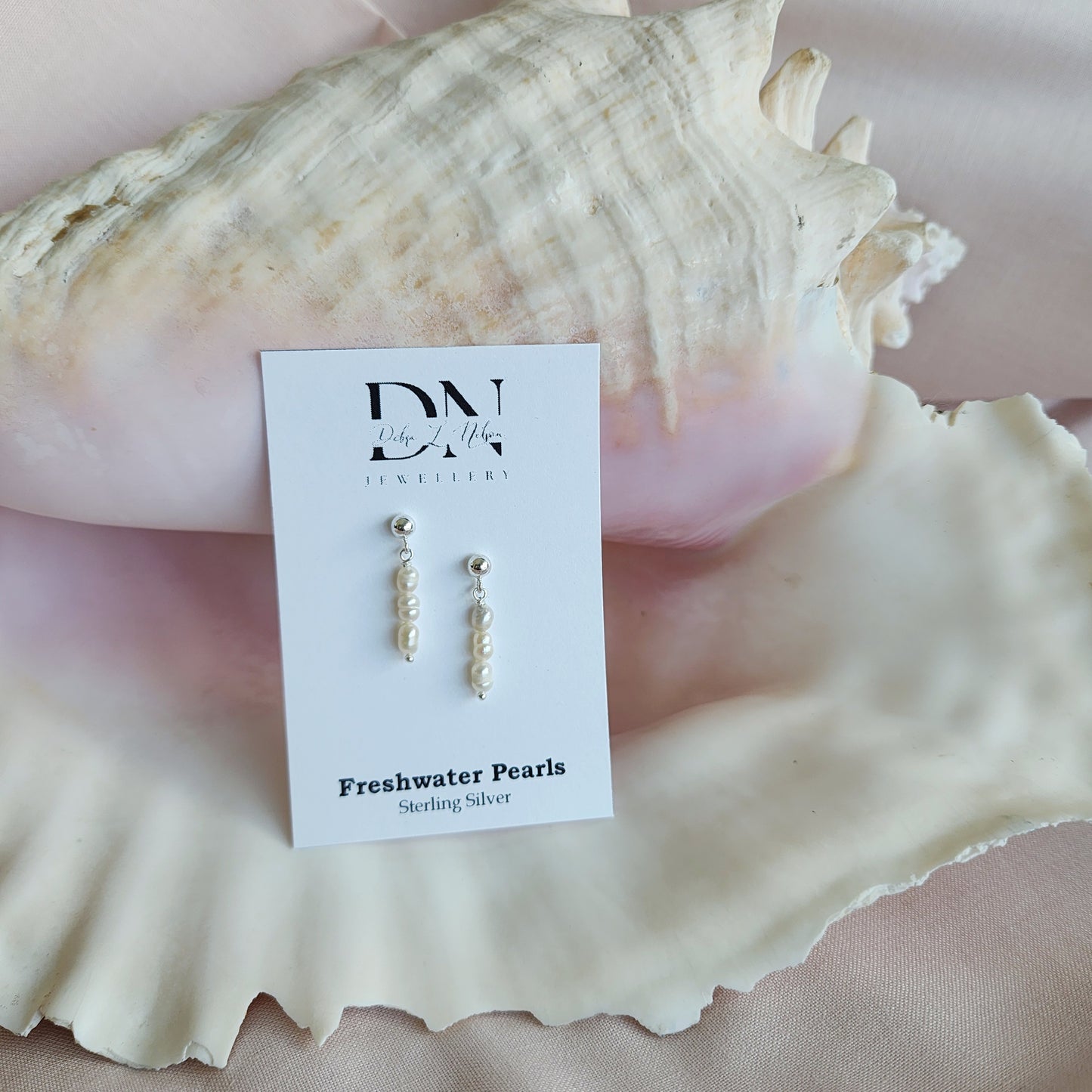 Freshwater Petite Pearl Stack Earrings | Sterling Silver