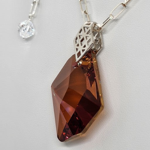 Swarovski Grande Cosmic Crystal Pendant Necklace | Sterling Silver