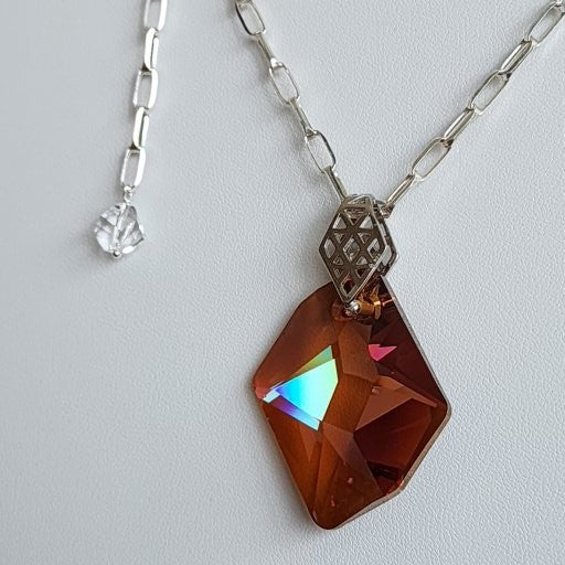 Swarovski Grande Cosmic Crystal Pendant Necklace | Sterling Silver