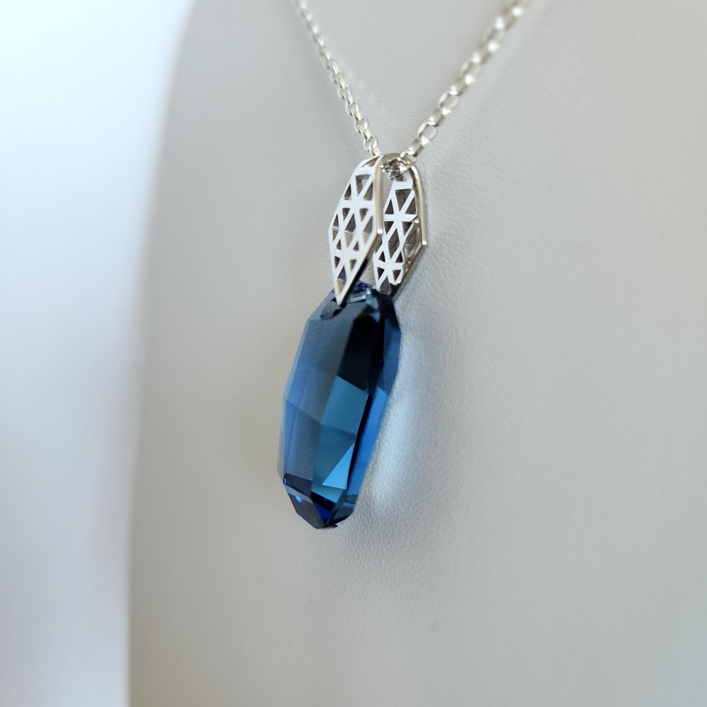 Swarovski Denim Blue Graphic Crystal Pendant