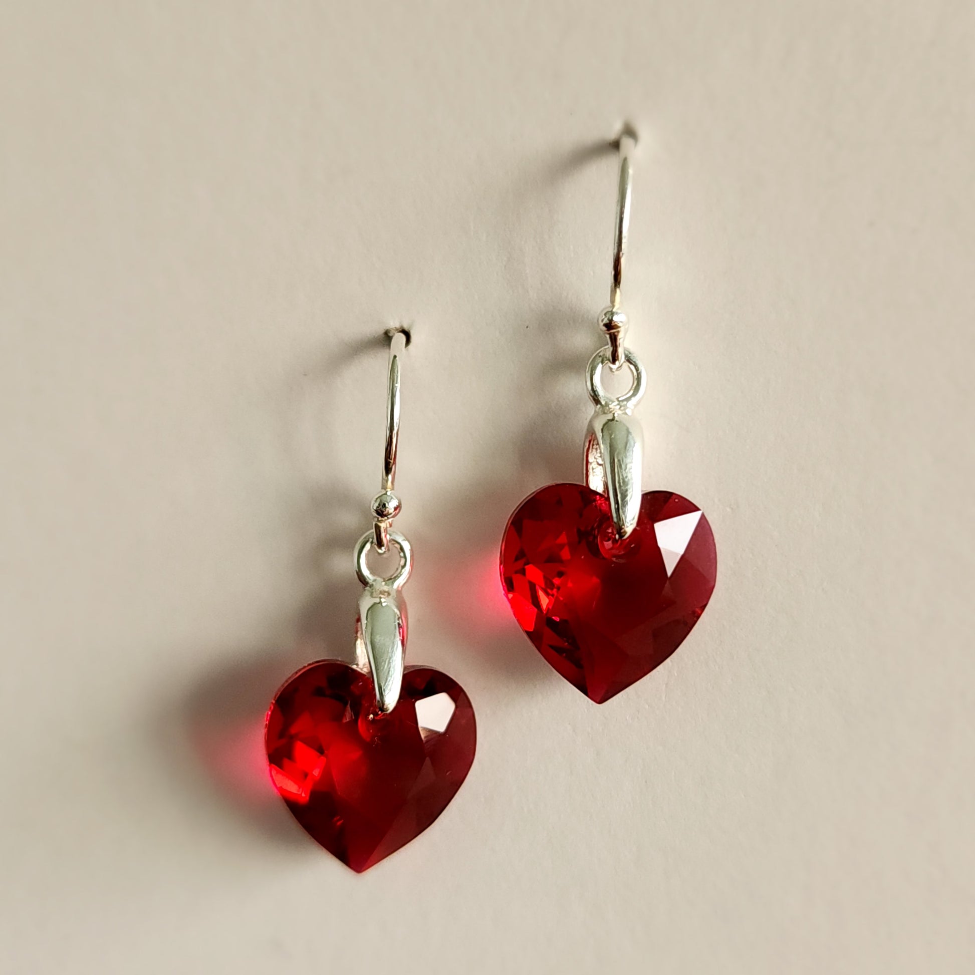 Swarovski Scarlett Petite Crystal Heart Earrings