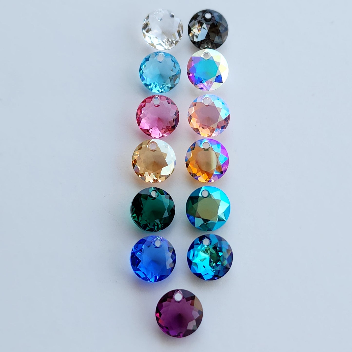 Swarovski Classic Round Crystal Earrings Colours