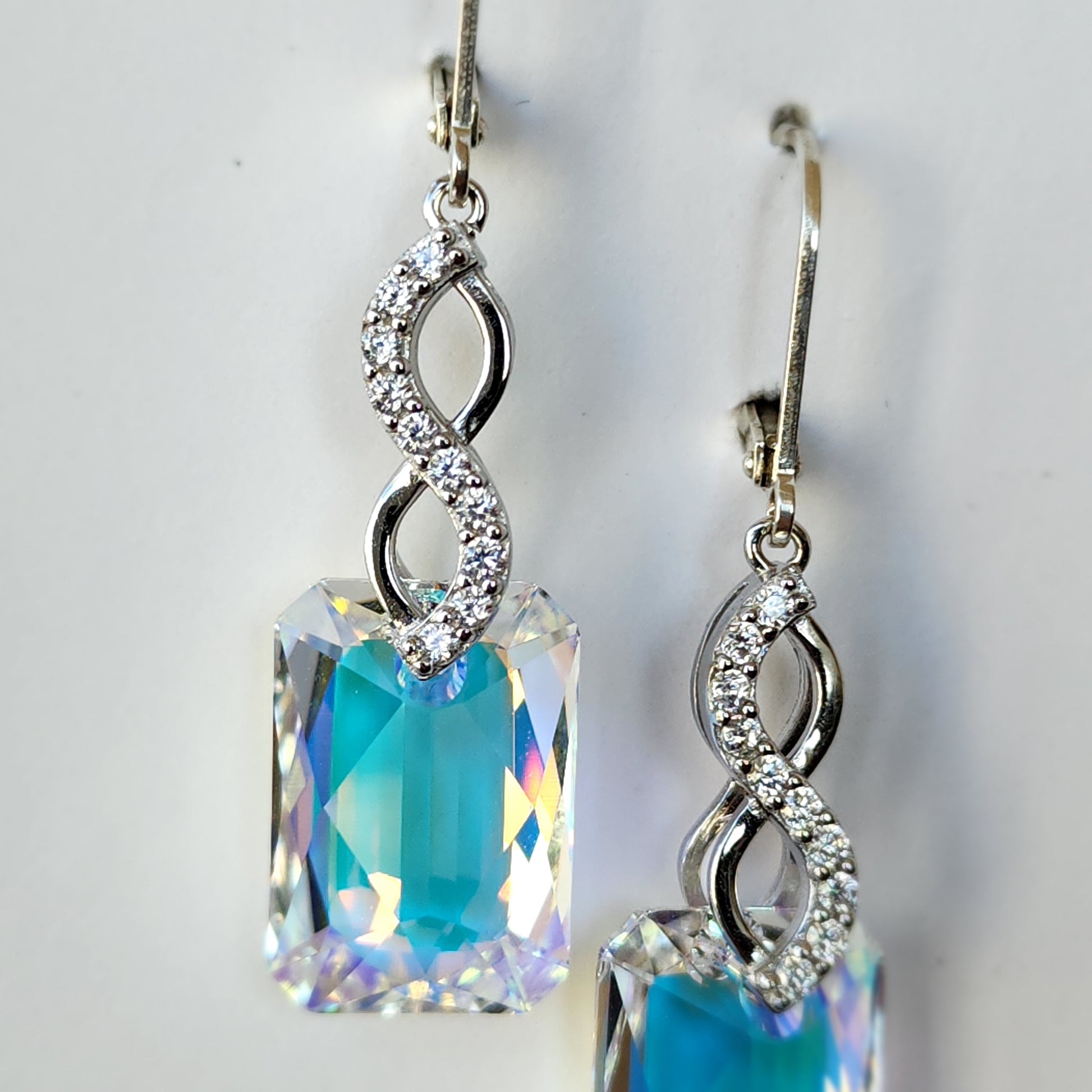 Swarovski Emerald Cut Earrings