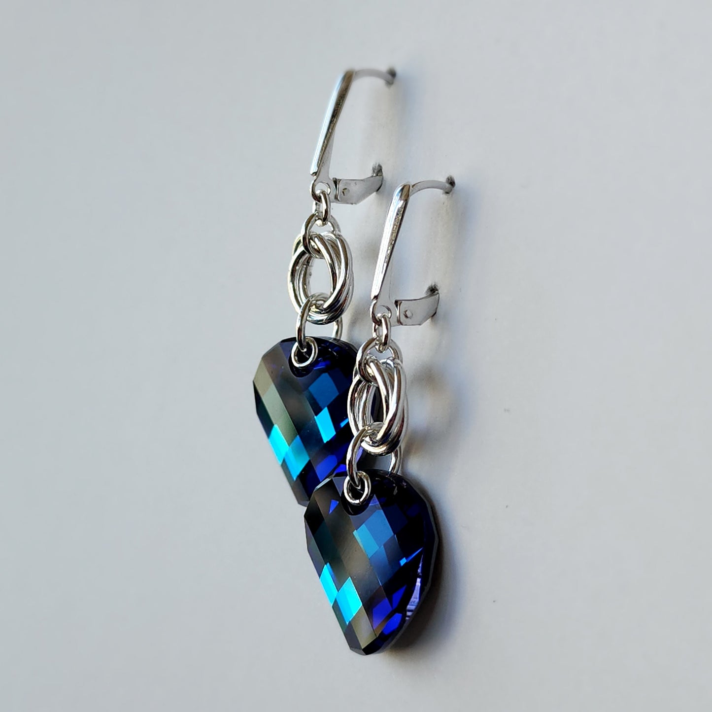 Swarovski Bermuda Blue Twist Crystal Earrings