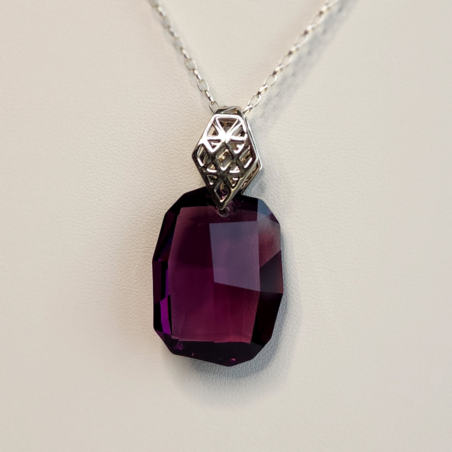 Swarovski Amethyst Graphic Crystal Pendant