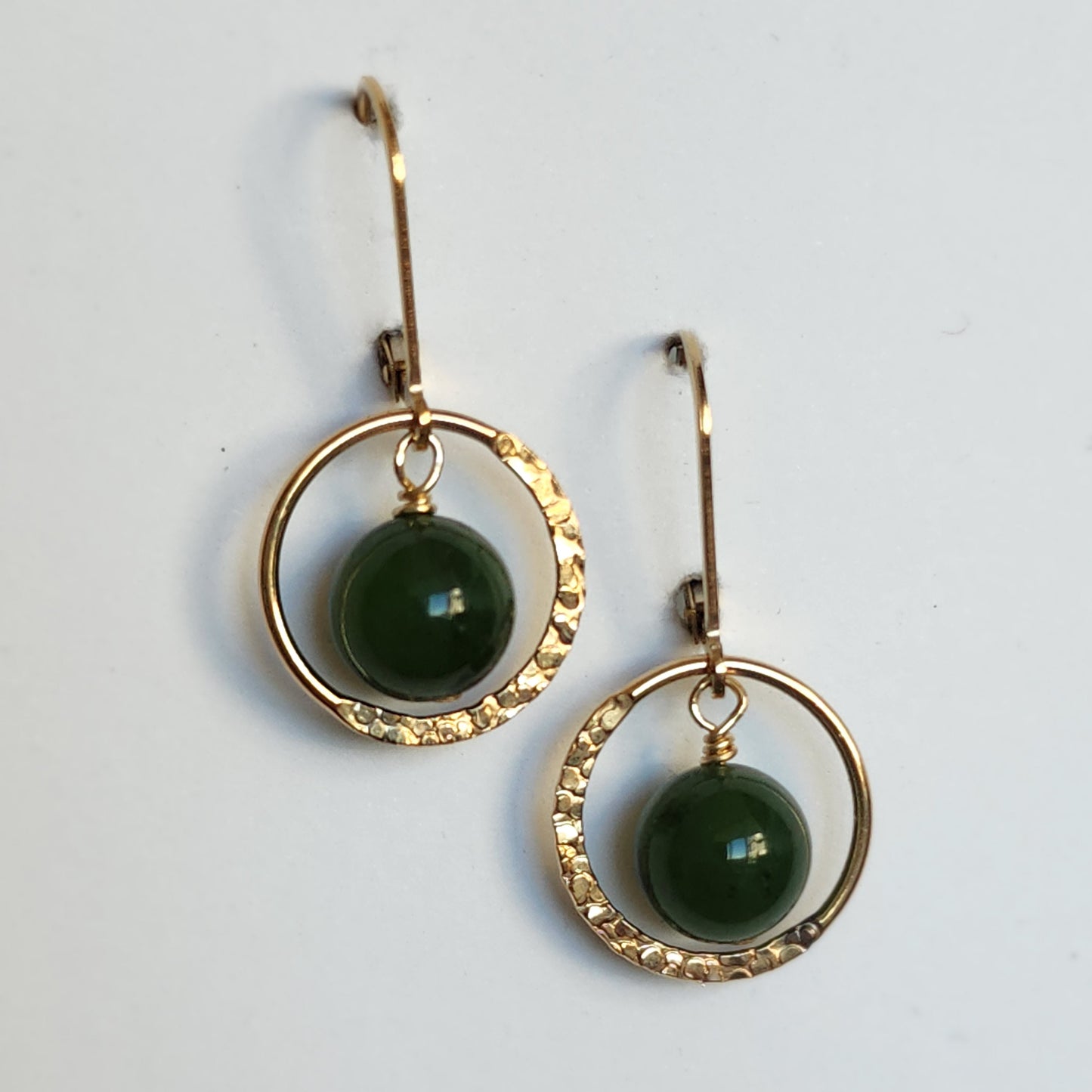 BC Jade (Nephrite) Earrings - 14kt Gold Filled