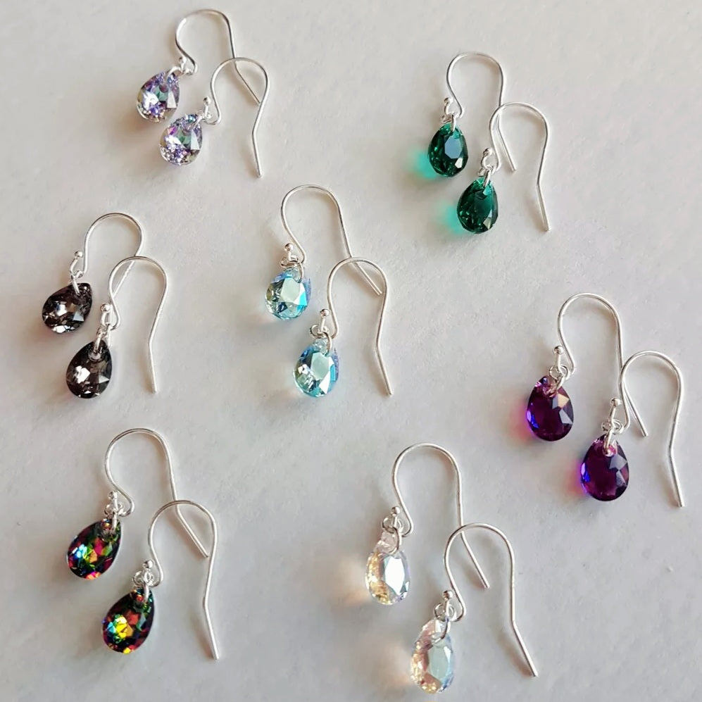 Swarovski Petite Pear Crystal Earrings