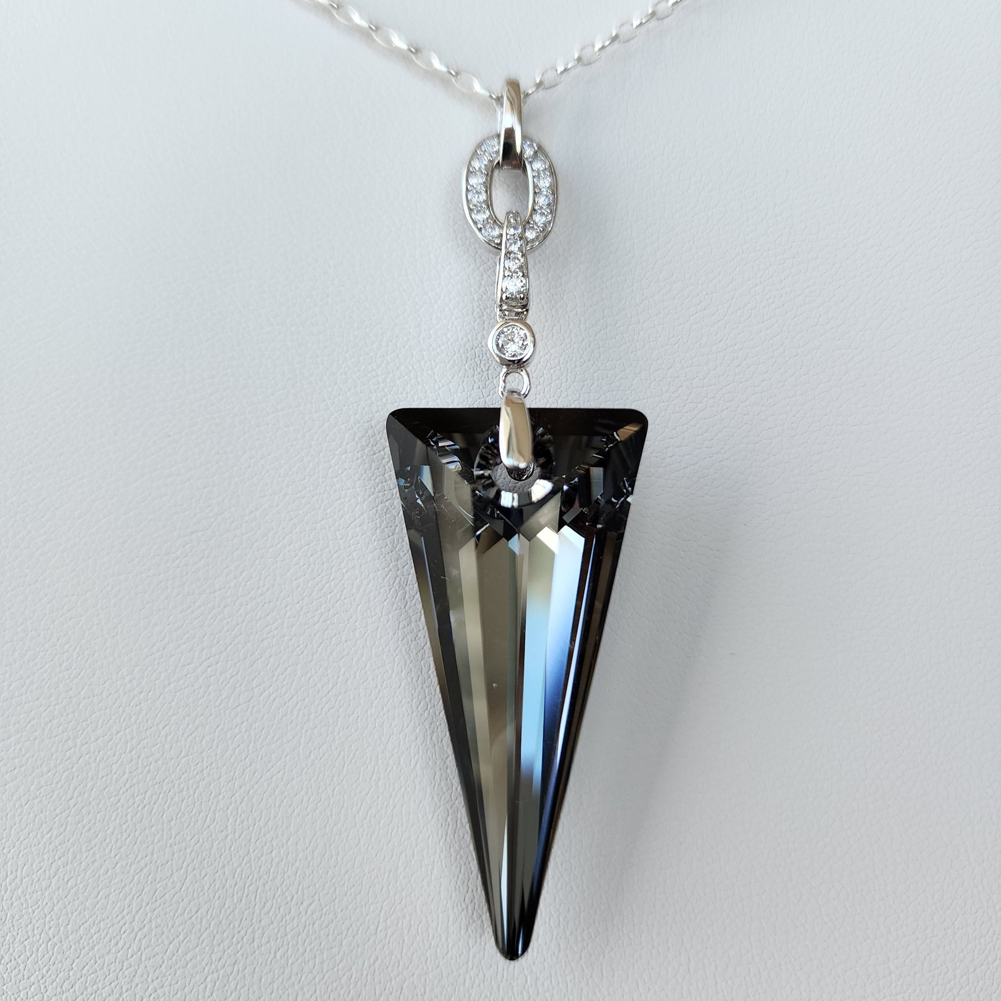 Swarovski Silver Night Spike Necklace