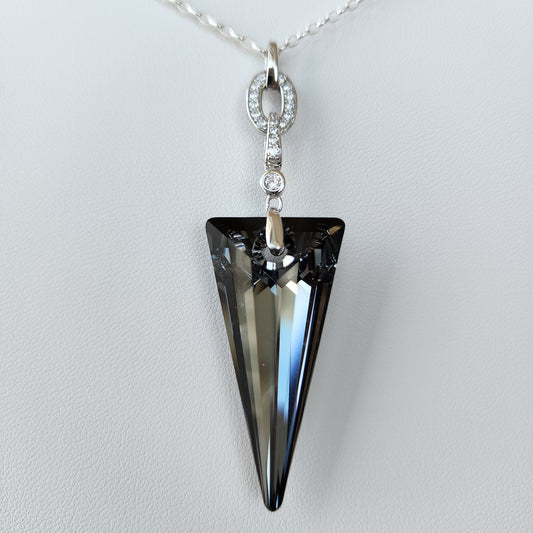 Swarovski Silver Night Spike Necklace