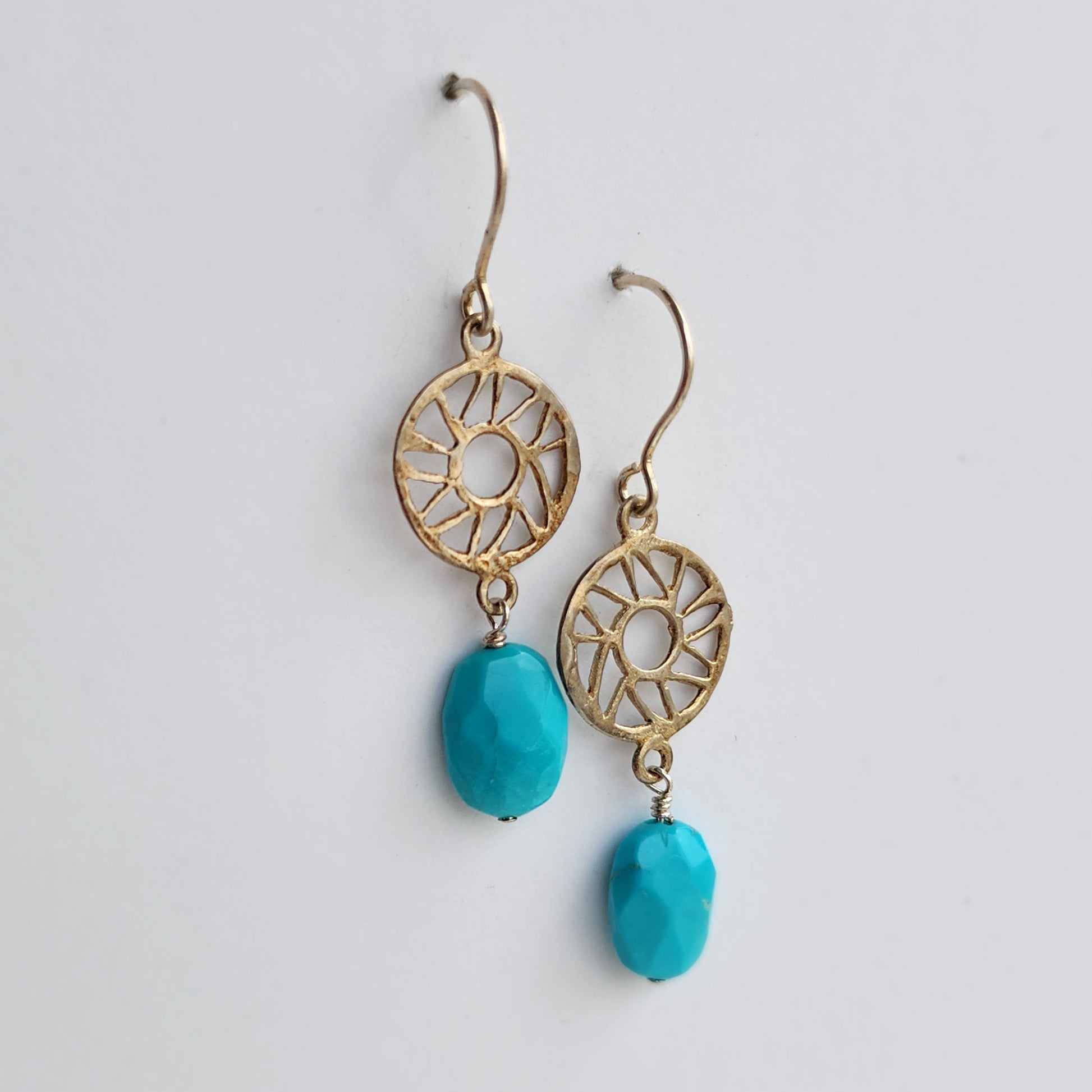 Sleeping Beauty Turquoise Earrings