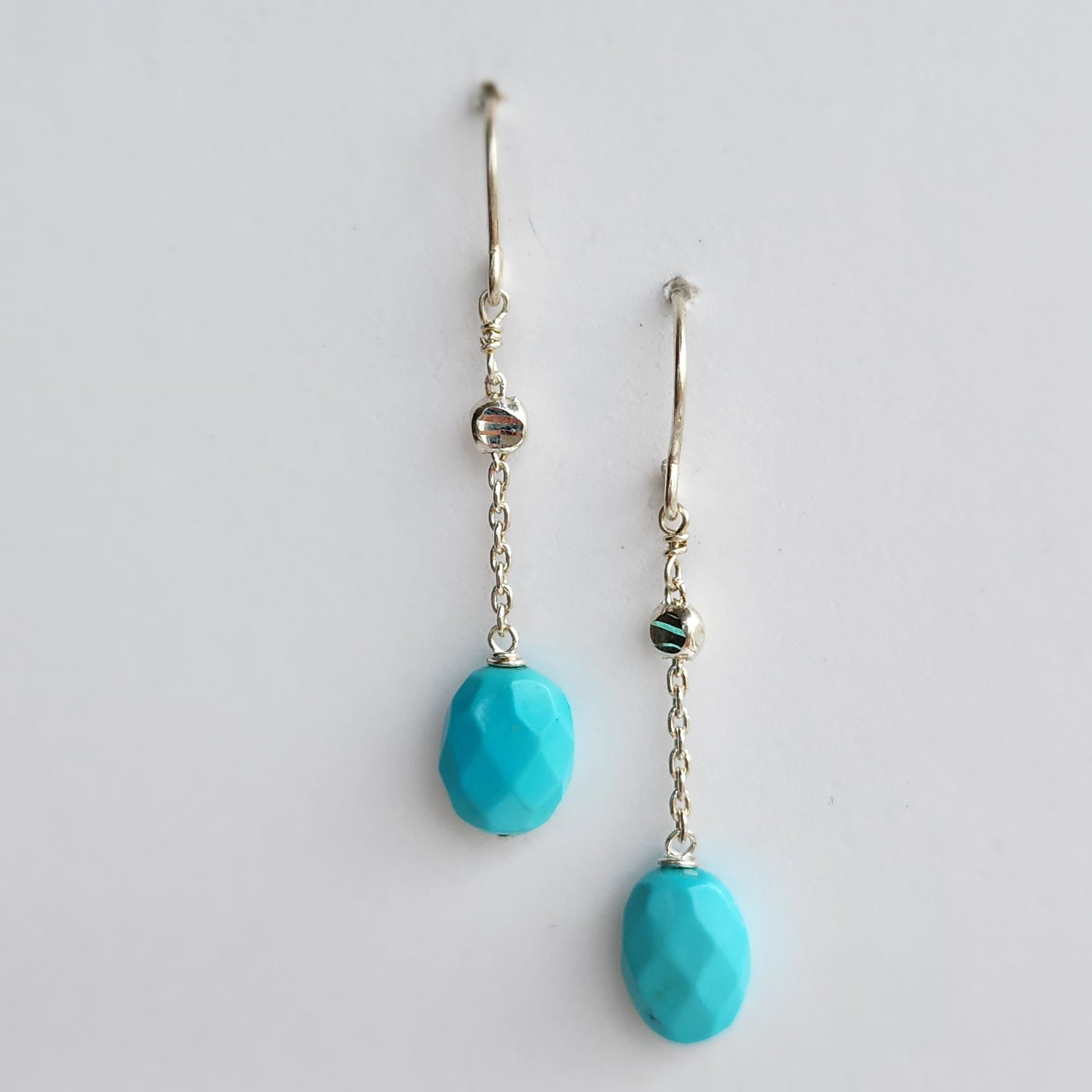 Sleeping Beauty Turquoise Earrings